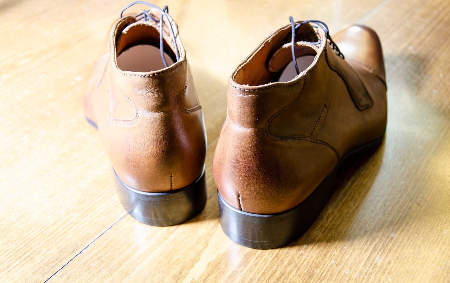 Lacuzzo, classic brown leather boot. - Gabucci Menswear Bath