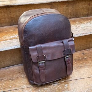 Ashwood leather rucksack in rust soft luxurious leather.