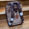 Ashwood leather rucksack in rust soft luxurious leather.