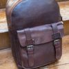 Ashwood leather rucksack in rust soft luxurious leather.