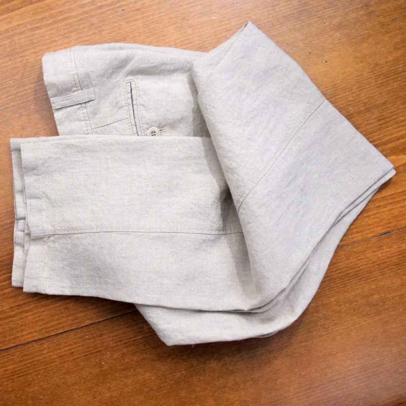 Brax stone linen trouser