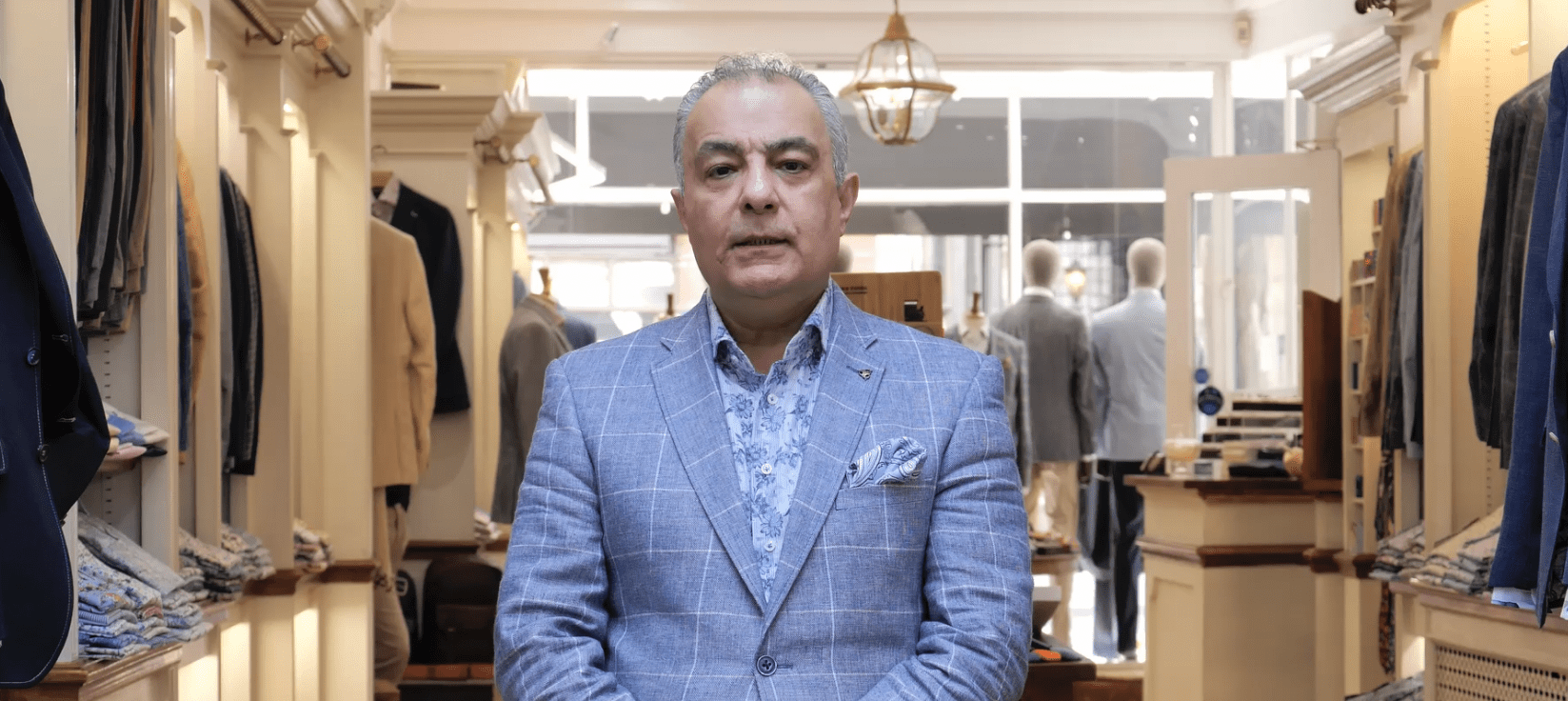 Ali talks about suits and tailoring at Gabucci Bath