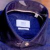 Eterna dark blue shirt with a linen cotton mix