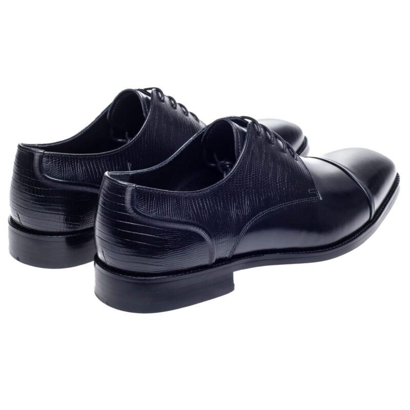 John White, Melton Black Derby Shoes from Gabucci Bath