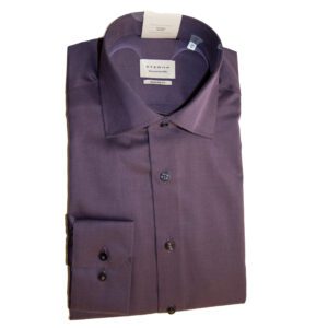 Eterna purple modern fit city shirt, very smart, suitable for most occasions, add some colour to the city. From Gabucci Bath.