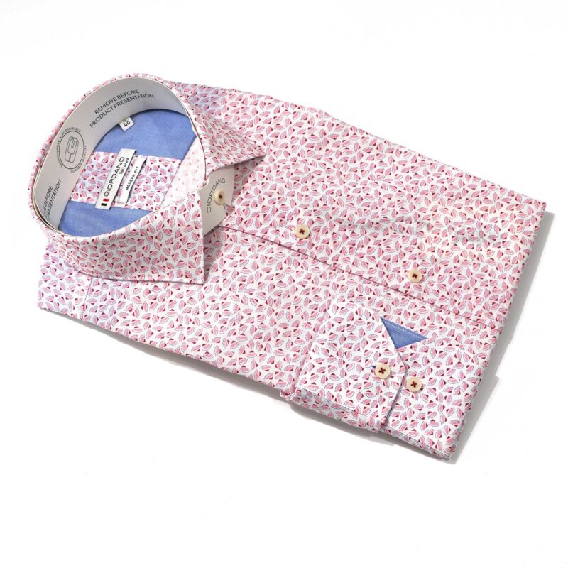 Giordano white shirt with pink fans from Gabucci Bath