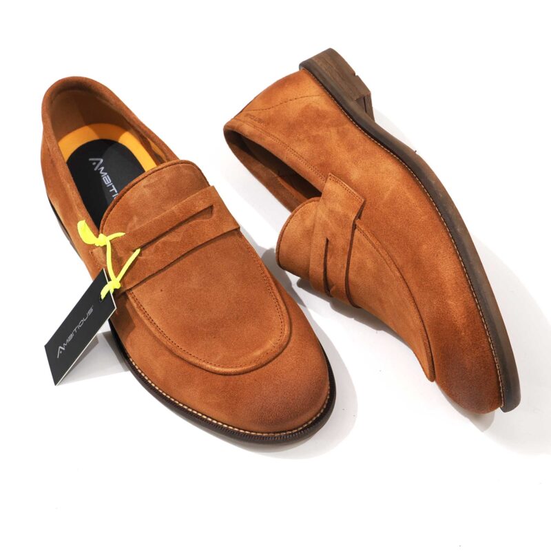 Ambitious Tan Suede Loafer from Gabucci Bath