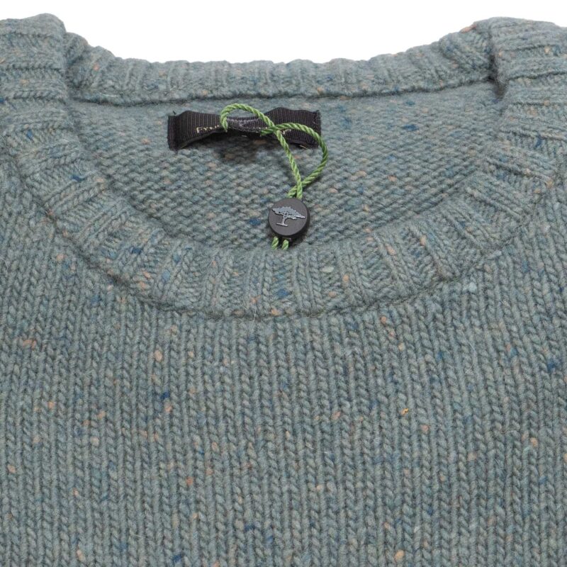 Fynch-Hatton Sage Green round neck collar jumper, great for autumn and winter days and evenings. From Gabucci Bath.