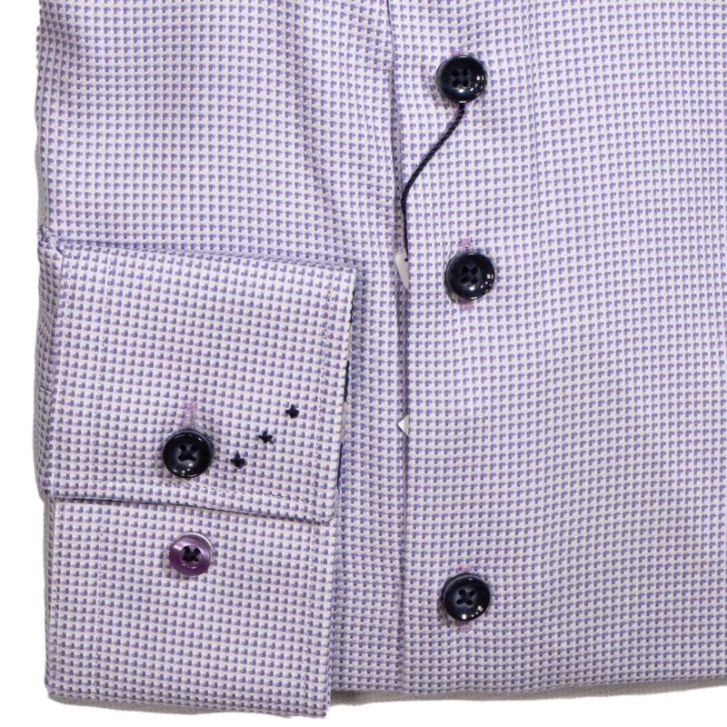 R2 purple dogtooth check shirt from Gabucci Bath