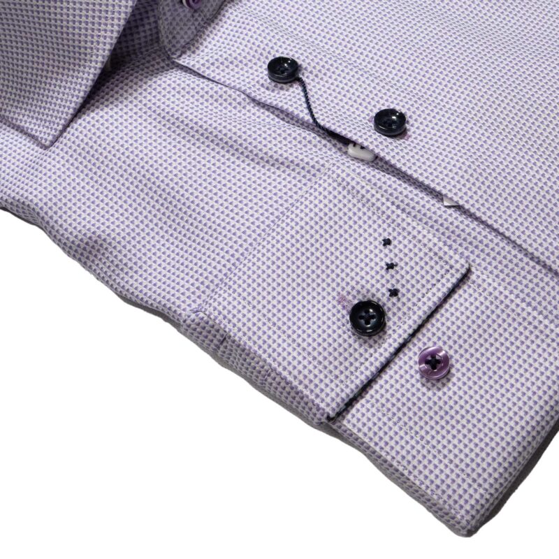 R2 purple dogtooth check shirt from Gabucci Bath