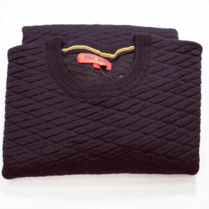 Mulberry Wilson and Sloane blister stitch crew jumper in a merino wool and acrylic 50/50 mix.