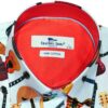 Claudio Lugli white shirt with electric guitars and a red lining