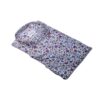 Eterna white shirt with blue, red and brown flowers and green leaves from Gabucci Menswear, Bath