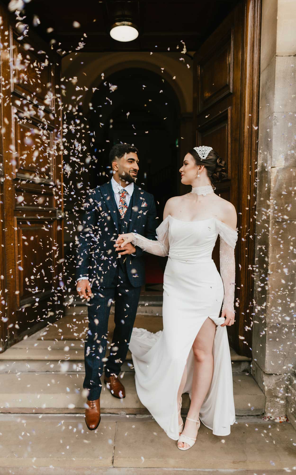 Jane Austen wedding shoot at Bath Guildhall with groom dressed by Gabucci Menswear Bath, photography Pippa Volans